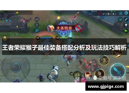 王者荣耀猴子最佳装备搭配分析及玩法技巧解析